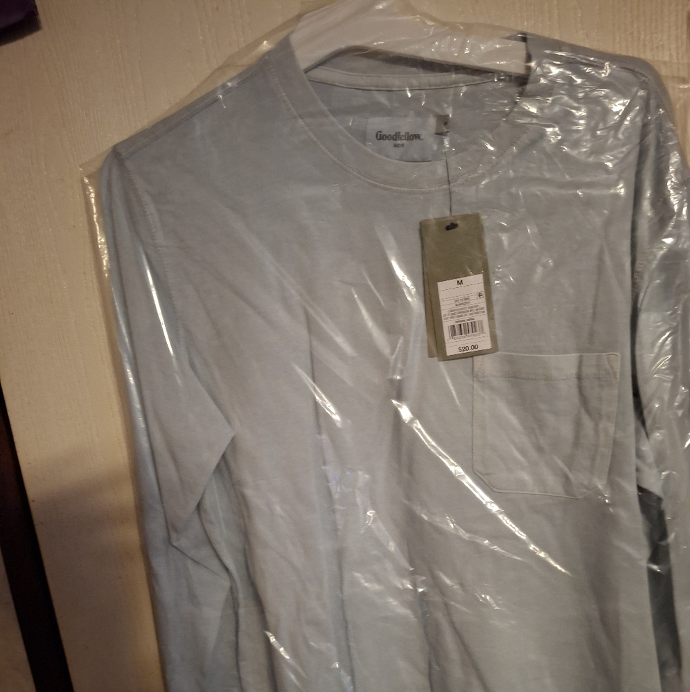 Goodfellow & Co Men's Sky Blue Long Sleeve Tee